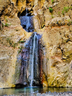 Wasserfall in dem Nationalpark Barranco del Infierno